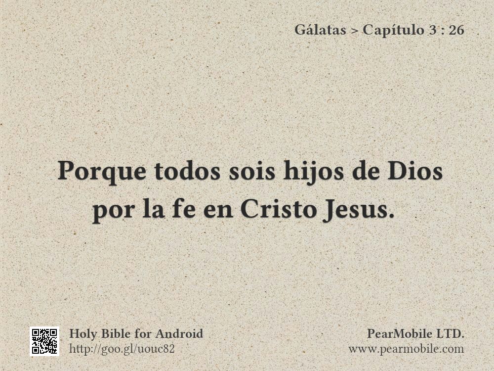 Gálatas, Capítulo 3:26